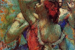德加作品集-Dancers - 1890 - Princeton University Art Museum (USA) - oil on canvas