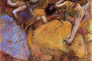 德加作品集-Dancers - circa 1900 - Memorial Art Gallery of the University of Rochester (USA) - pastel