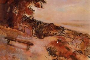 德加作品集-Landscape by the Sea - 1895-1898 - PC