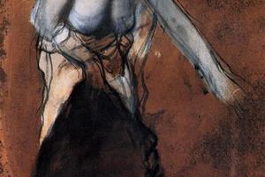 德加作品集-Standing Female Figure with Bared Torso - circa 1866-1868 - Kunstmuseum Basel (Switzerland)