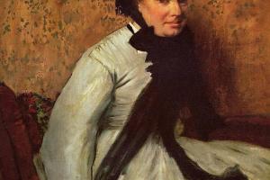 德加作品集-Portrait of a Lady in Grey - circa 1865 - Metropolitan Museum of Art (USA)