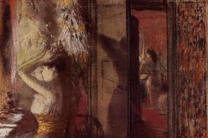 德加作品集-The Actresses Dressing Room - 1885 - PC
