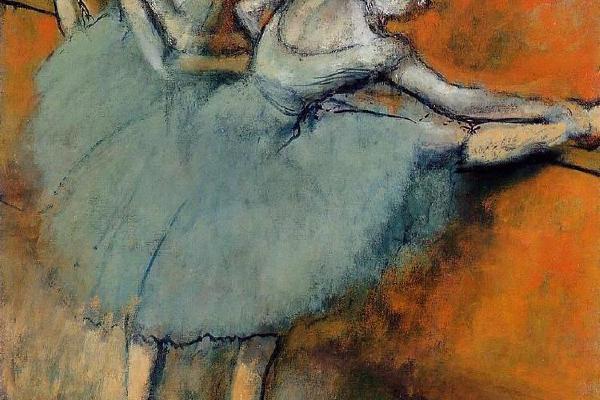 德加作品集-Dancers at the Barre - circa 1900-1905 - The Phillips Collection (USA) - oil on canvas