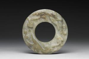 南宋-元 西元1127-1368年 双螭玉环