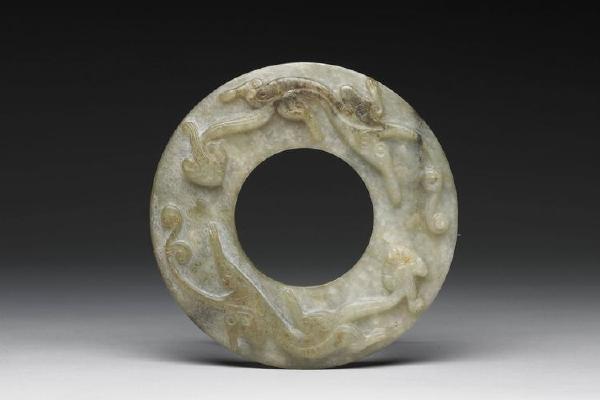 南宋-元 西元1127-1368年 双螭玉环