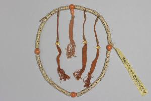 西元1644-1911年 清 嘎巴拉嵌金银珠宝数珠