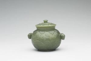 西元1644-1911年 印度  双柄盖罐