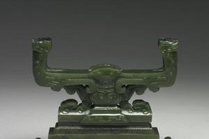 西元1644-1911年 清 碧玉插屏架子