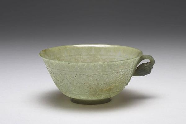 西元1644-1911年 印度  花蕾形单柄碗