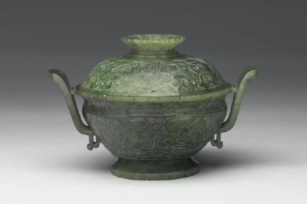 西元1644-1911年 清 碧玉炉
