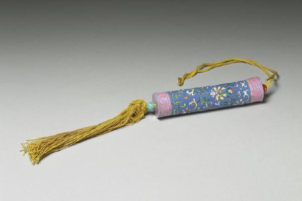 清 西元1644-1911年 粉彩瓷牙签筒-11