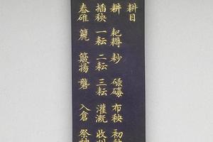 西元1644-1911年 清  御制耕织图序诗耕目墨