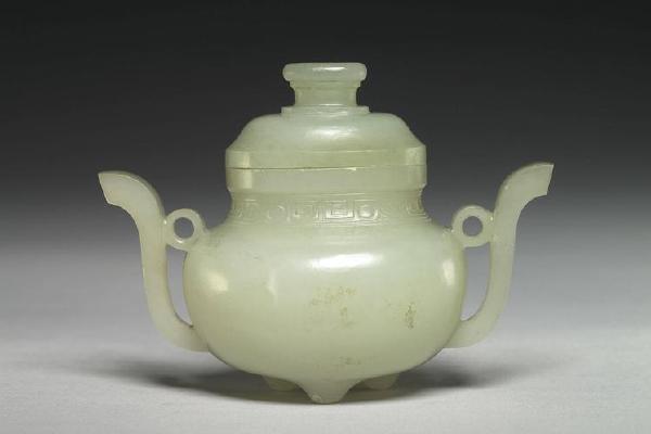 西元1644-1911年 清 青玉香炉