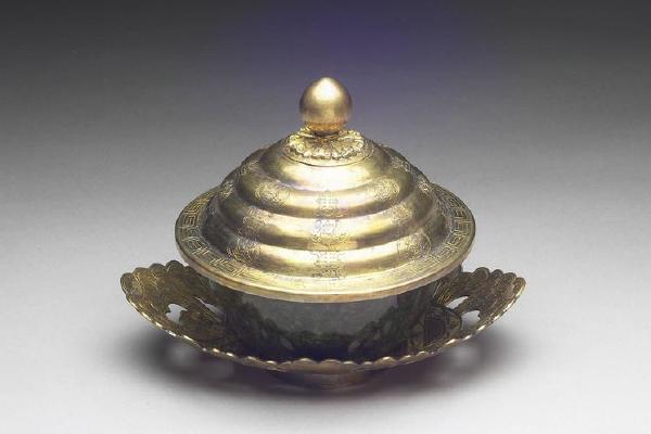 清 西元1644-1911年 嘉庆  翠玉碗