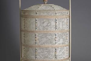 清中期 西元1780-1850年 雕象牙四层透花提食盒