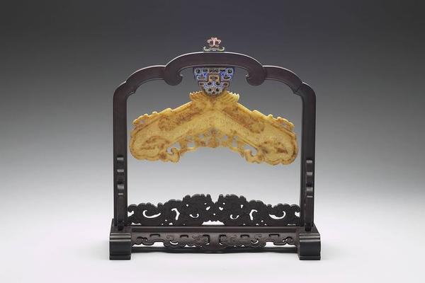 西元1644-1911年 清 白玉磬