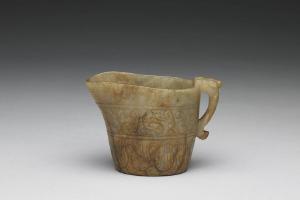 明晚期至清初 晚期至清初  西元16-17世纪  旧玉爵形杯