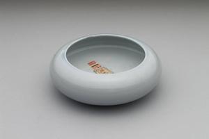 清 康熙 天蓝釉笔洗