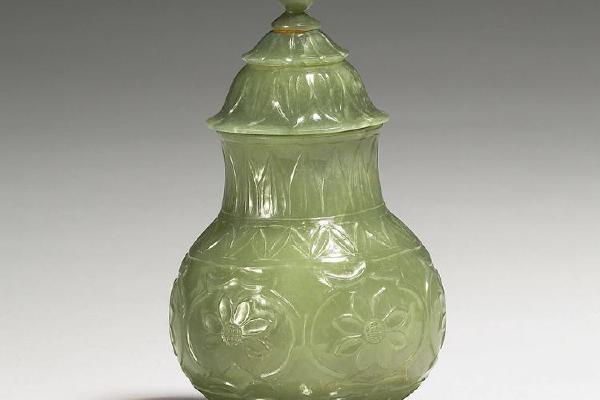 西元1644-1911年 鄂图曼帝国  雕花盖罐