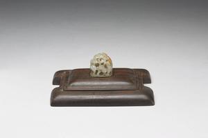 清 西元1271-1368 白玉方鼎