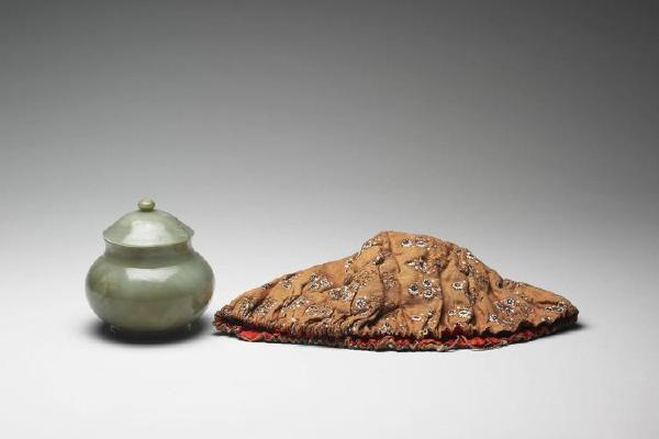 西元1644-1911年 中亚  玉盖罐