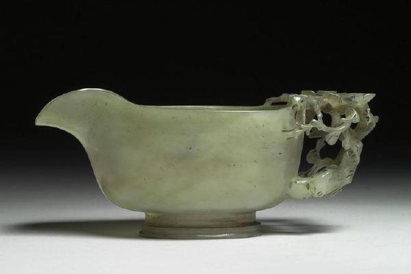西元1644-1911年 玉梅把杯
