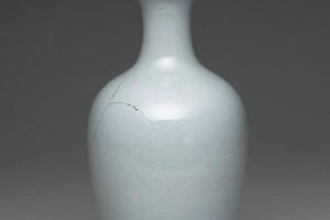 清高宗 乾隆  西元1736-1795年 乾隆 仿汝釉观音瓶