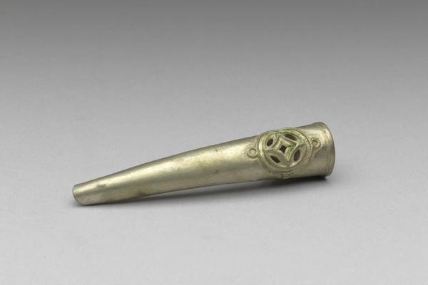 西元1644-1911年 清 古钱纹银指甲套