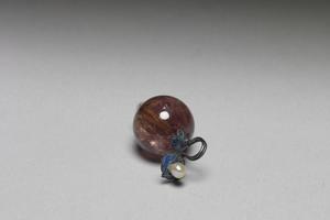 清 西元1644-1911年 碧玺珍珠钮子
