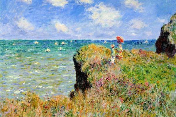 Clifftop Walk at Pourville, 1882