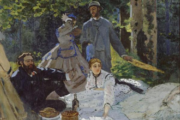 Luncheon on the Grass, Central panel, 1865