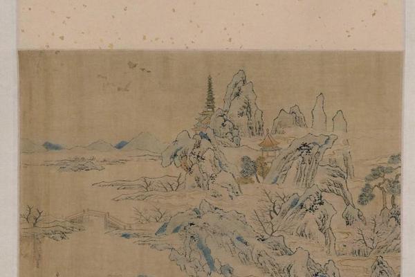 缂丝仙山楼阁图