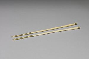 西元1644-1911年 清 镶金牙箸