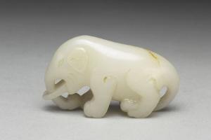 南宋-元代 西元1101-1400年  白玉象