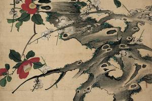 四季花鸟图屏8