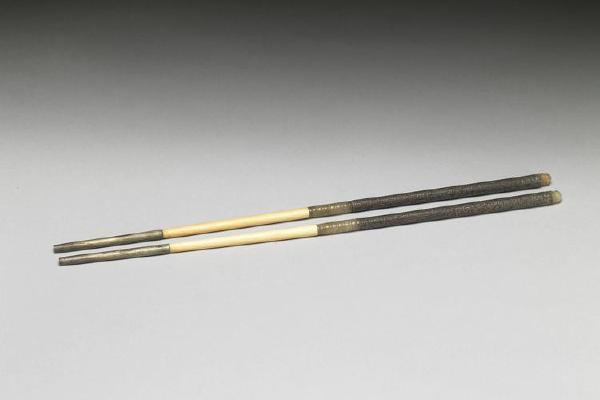 西元1644-1911年 清 镶牙银箸