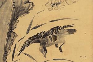 芙蓉鸳鸯图轴