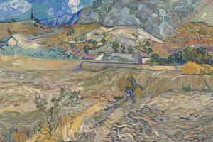 Landscape at Saint-Rémy (Enclosed Field with Peasant) 1889
