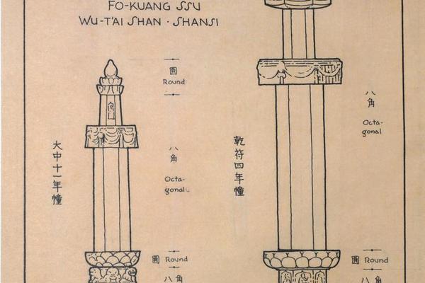 山西五台山佛光寺晚唐两经幢