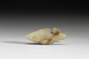 南宋-元代 西元1101-1400年  白玉鱼形珮