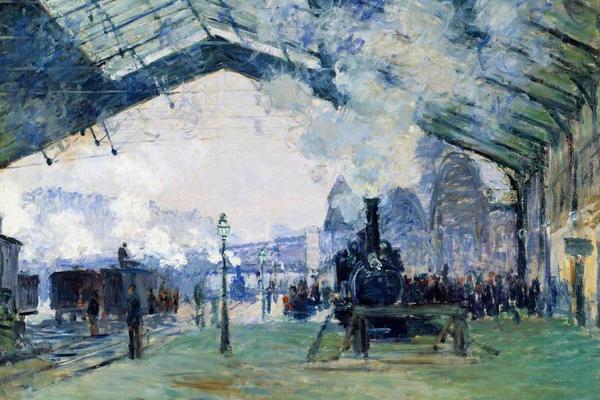 Saint-Lazare Station, the Normandy Train, 1877