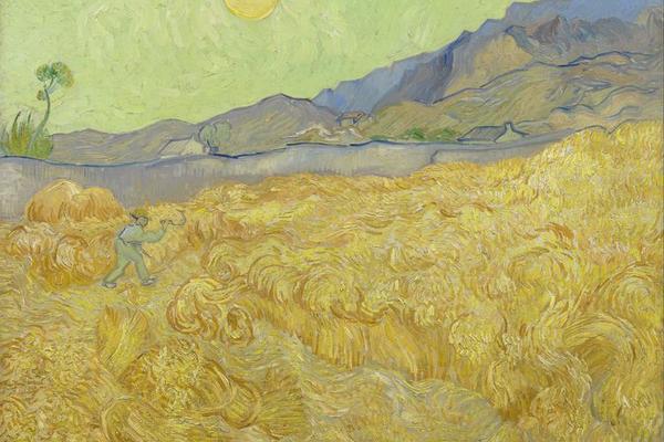 Wheatfield with a reaper (September 1889 - 1889)