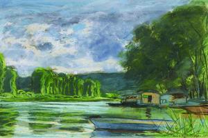 The Banks of the Seine near Jeufosse (Eure), 1880