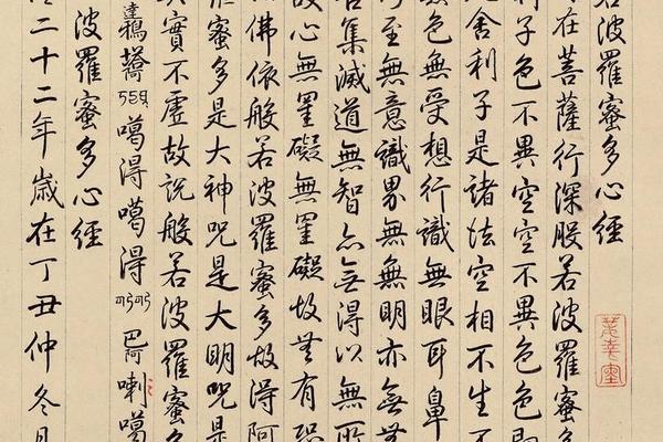 御笔大士像并心经图
