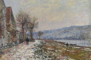 The Riverbank at Lavacourt, Snow, 1879