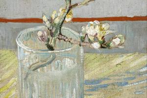 Sprig of flowering almond in a glass (March 1888 - 1888)