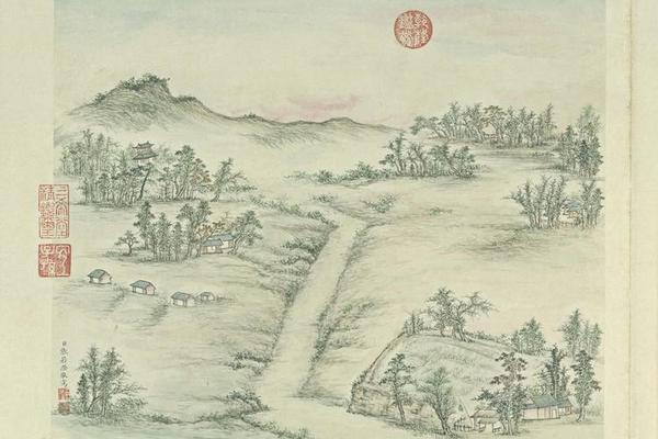 燕山八景图-7-金台夕照