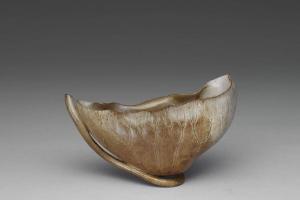 南宋至明 西元10-17世纪 玉荷叶杯