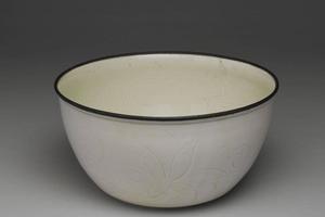 北宋~金 十二~十三世纪 西元1101-1300年 定窑 划花鱼凫洗