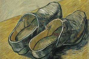 A pair of leather clogs (March 1888 - 1888)